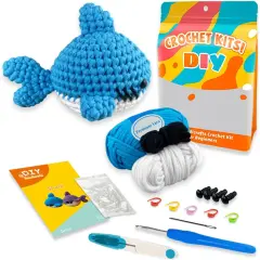 Shark Blue Beginner's Crochet Kit