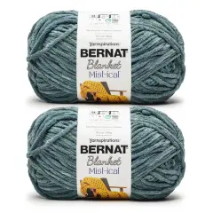 Bernat Blanket Mist-Ical Yarn 24 Pack-Teal Stream