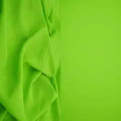 1 Yard Ghost Crepe Solid Stretch Woven Fabric for Drapery and Upholstery 57/58" Width LIME GREEN