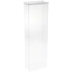 DollSafe Clear Folding Display Box for 17-18.5 inch Dolls and Action Figures, 6" W x 3" D x 19" H
