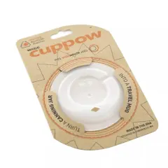 Cuppow Mason Jar Drinking Lid, Wide Mouth, Reusable, Perfect for Smoothies, Iced Coffee and On-the-Go, Fits Standard Wide Mouth Mason Jars