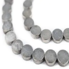 The Bead Chest Circular Disk Silver Beads (10mm)