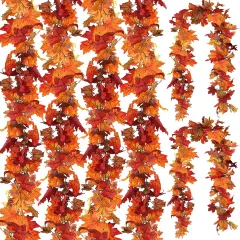 6 Pack Fall Leaf Garland - 5.9Ft (Total of 35.4FT)