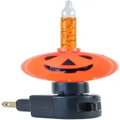 Halloween Pumpkin Bubble Light Night Light, Orange Liquid