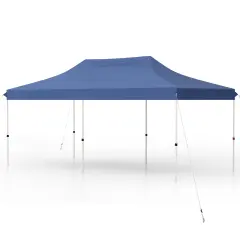 Oxford Pop-Up Canopy Tent with UV and Height Adjustments Blue