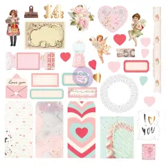 Love Notes Collection Ephemera Icons 2 - 68 pcs w foil details