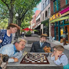 Sunsout The Chess Match 1000 pc Jigsaw Puzzle 44464