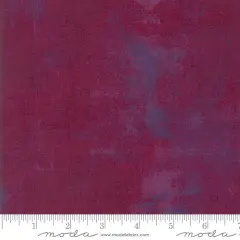 Red Grunge Basics Boysenberry 44"/45" Per Yard