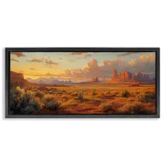 Stupell Industries Distant Plateau Canyon Floating Frame, design by Petal Prints Design