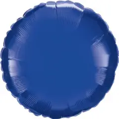 Sapphire Blue Round Mylar Balloon 18"