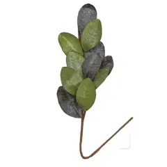 Vintage Glitter Magnolia Leaves Spray 30"