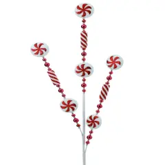 28" Peppermint Bead Spray