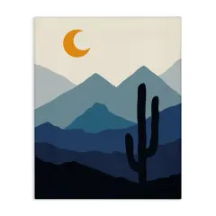 Stupell Industries Night in the Desert Canvas Wall Art Design by Ahmed Sameh Hussein