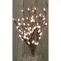 Lighted Willow Branch 19 3/4 Inches with 60 Lights and 16 Foot Cord