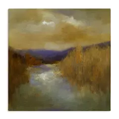 Stupell Industries Moody Shadowed River Canvas Wall Art Design by Sheila Finch