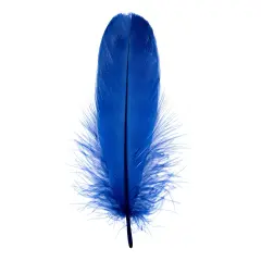John Bead 5-7in Goose Feathers (3 Headers, 18g) Royal Blue
