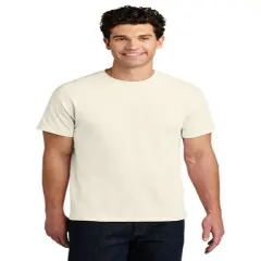 Gildan&reg; Heavy Cotton Short Sleeve Crew-Neck T-Shirt Natural