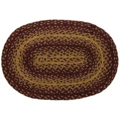 Burgundy/tan Braided Placemat
