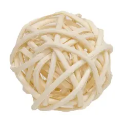 12-set Ivory Twiggy Rattan Balls 1.25"