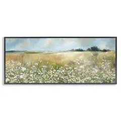 Stupell Industries Panoramic Prairie Horses Framed Giclee Wall Art Design by Ramona Murdock