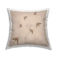 If You Want To Fly Decorative Printed Throw Pillow Design by Amelia Noyes, 18 x 7 x 18