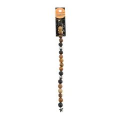 John Bead 8mm Solar System Universe Galaxy 7" Bead Strand Jupiter