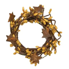 Pip Berry & Star Ring Old Gold