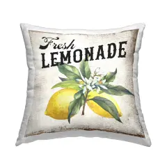 Rustic Fresh Lemonade Decorative Printed Throw Pillow Design by Creatif Belle, 18 x 7 x 18