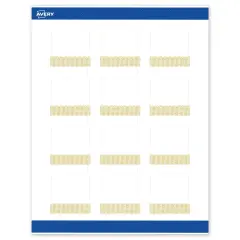 Avery Printable Square Labels with Sure Feed Technology, Pre-Printed Gold Lace Trim Pattern, Matte White, 2" x 2", Laser & Inkjet Compatible, 120 Total, Great for Branding, Marketing, and Events