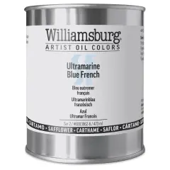 Williamsburg Handmade Safflower Oil Color - Ultramarine Blue French, 16 oz can