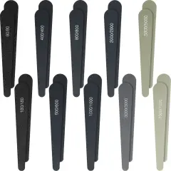 Honoson 20 Pcs Sanding Sticks for Plastic Models Polishing Sticks Assorted Metal and Wood Sanding Tools Accessory for Model Craft Amateur Beginner(Low Grits Rating,Water Drop Style)