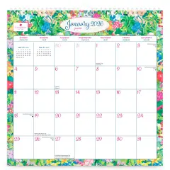 House of Turnowsky OFFICIAL | 2026 12 x 12 Inch (Hanging) Monthly Square Wire-O Calendar | Sticker Sheet | English/French Bilingual