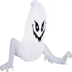 4' Gemmy Airblown Inflatable Halloween Crawling Ghost Yard Decoration 553341