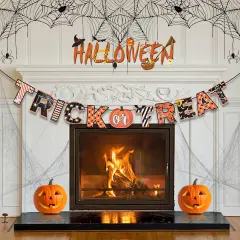 Halloween Trick or Treat Paper Banner