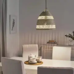 Pendant Lamp Shade Sedge Handmade 14"