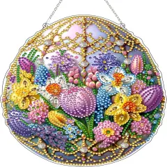 Easter Egg Flower Diamond Art Hanging Kit for Adult