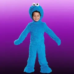 Extra Deluxe Cookie Monster Costume for Baby Plush Headpiece and Booties