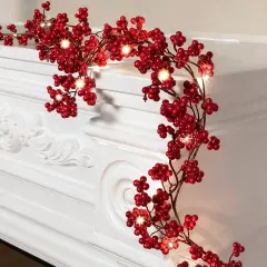 Christmas Red Berry String Garland