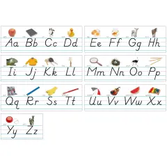 Photo & Modern Manuscript Alphabet Lines Bulletin Board Set