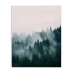 Stupell Industries Misty Forest Trees Canvas Wall Art