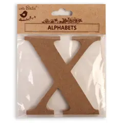 Little Birdie MDF Alphabets Upper Case 4" 1/Pkg-X