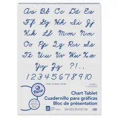 Chart Tablet, Cursive Cover, Unruled 24" x 32", 25 Sheets