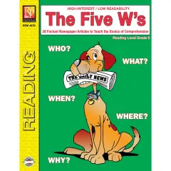 The Five W&rsquo;s Book, Reading Level 5