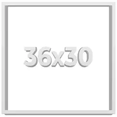 Slim Profile White Picture Frame - UV Acrylic, Backing Board, Hanging Hardware Included