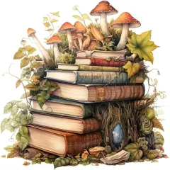 Magic Books Mushrooms Diamond Art Painting Kits