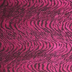 Metallic Jacquard Swing Knit Fabric Width 58/60 inches Black & Fuschia Lightweight Sheer Apparel 1 Yard Fabric