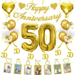 50th Anniversary Decorations Party Supplies Set