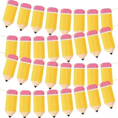60 Pcs Welcome Back to School Pencil Banner(Yellow)