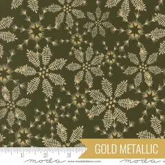 Snowy Lace in Pine Metallic (45624 22m) | Old World Yuletide | Fancy That Design House Co | Moda