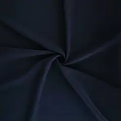 1 Yard Dark Navy Techno Crepe Fabric, Stretch Polyester Spandex Blend 58/60" Inches Wide